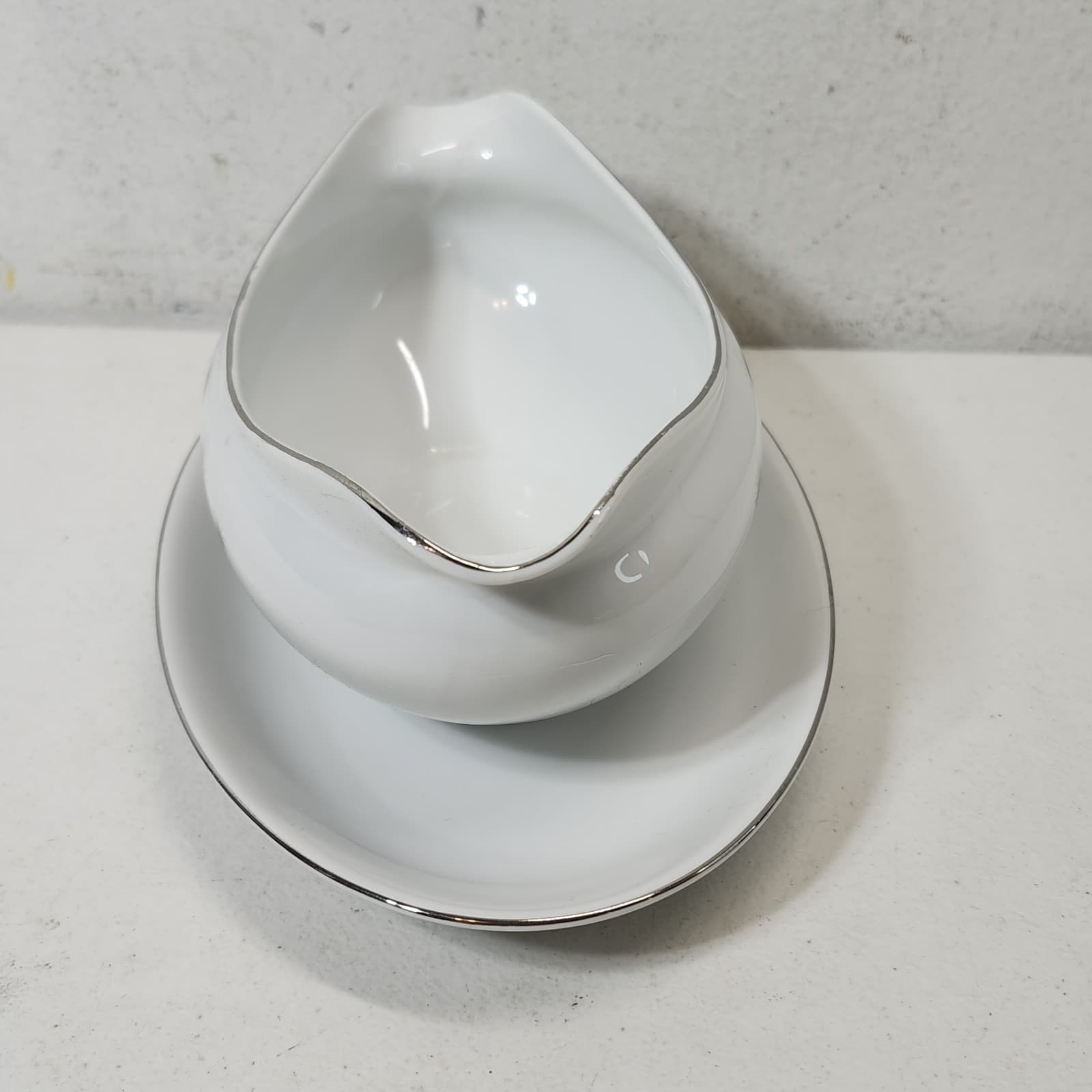 Creative Platinum Star Burst Fine China Japan 1014 Gravy Boat - Thumbnail 7