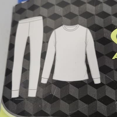 Athletic Works Boy's Large Youth 10-12 Thermal Underwear Set Blue NEW - Thumbnail 3