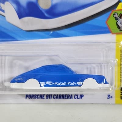 2025 Hot Wheels Porsche 911 Carrera Clip Experimotors Blue NEW - Thumbnail 2