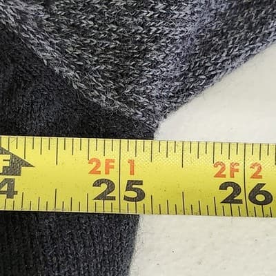 Vintage Dockers Sweater Striped Knit Black Gray Mens Size XLT - Thumbnail 2