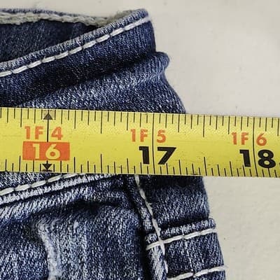 Premiere Blue Jeans By Rue 21 With Embellishments Women's Size 11/12R - Thumbnail 2