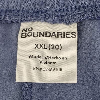No Boundaries Wide Leg Pants Women's Size XXL Blue Casual Lounge W/Pockets NEW - Thumbnail 8