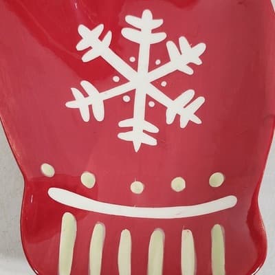 Hallmark Mittens Candy Snack Dish Set With Utensils - Thumbnail 6
