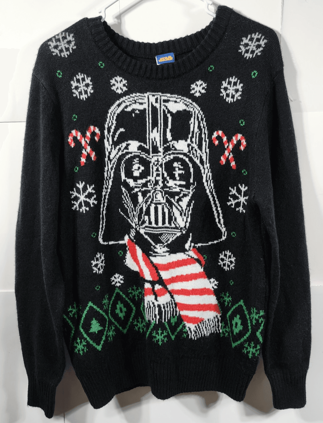 Star Wars Darth Vader Christmas Sweater Black Size Medium