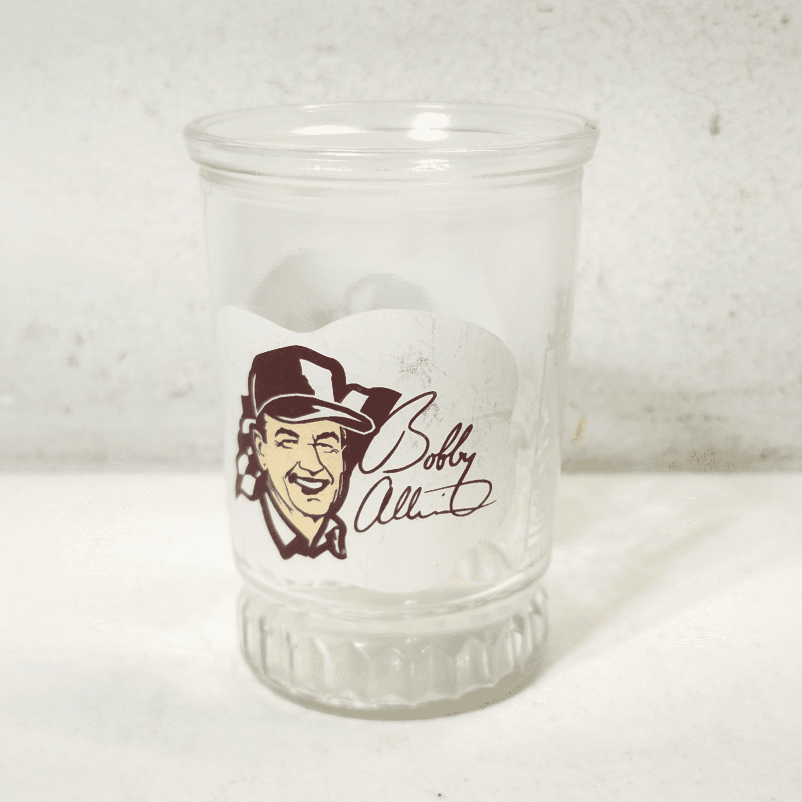 Vintage Bama Champion Driver Series Bobby Allison Jelly Jar Glass #5 Of Series