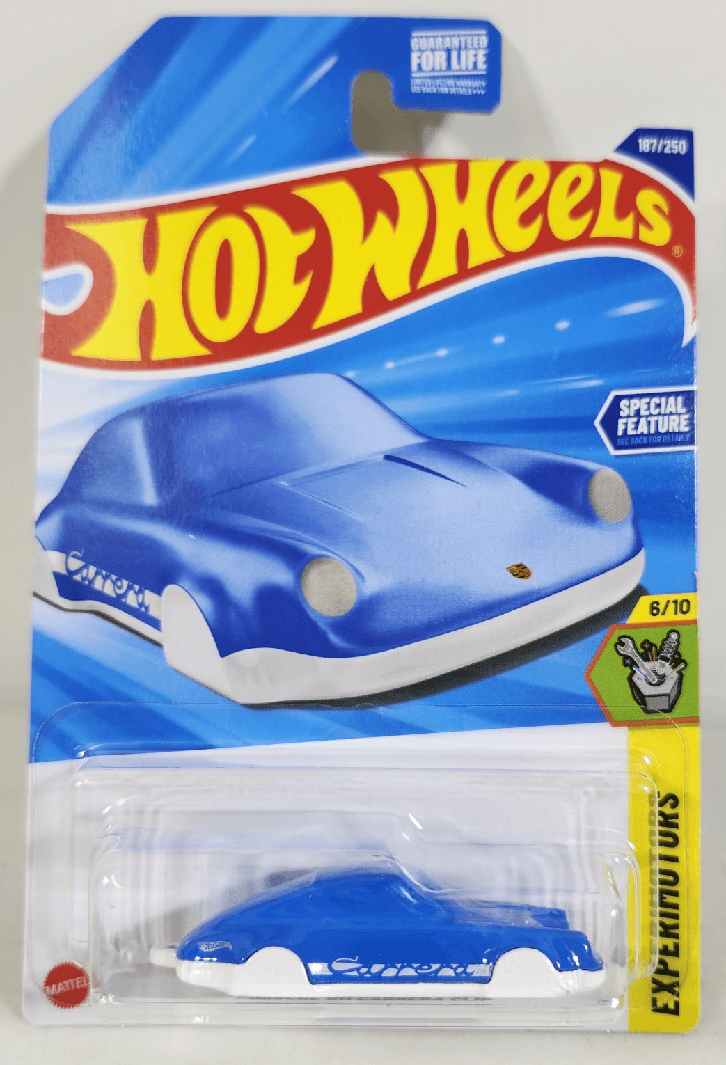 2025 Hot Wheels Porsche 911 Carrera Clip Experimotors Blue NEW