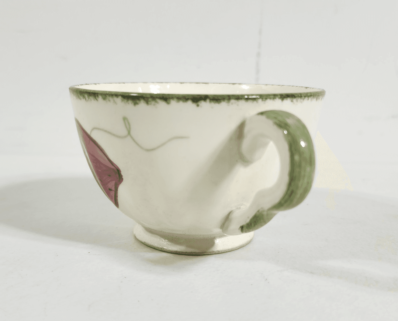 Vintage Blue Ridge Southern Potteries Strawberry Tea Cup USA - Thumbnail 7