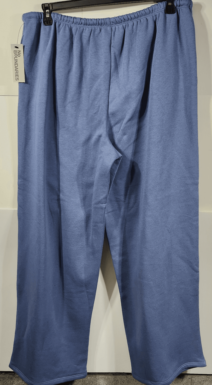 No Boundaries Wide Leg Pants Women's Size XXL Blue Casual Lounge W/Pockets NEW - Thumbnail 6