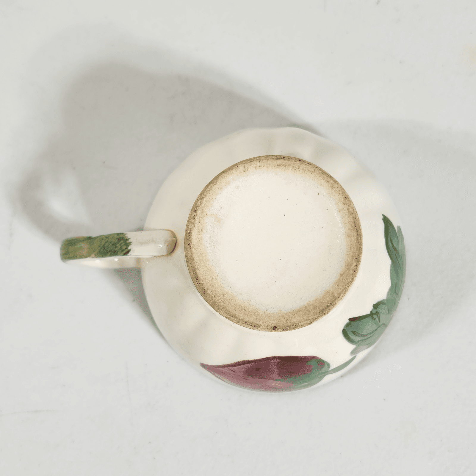 Vintage Blue Ridge Southern Potteries Strawberry Tea Cup USA - Thumbnail 9