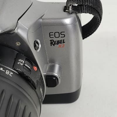 Canon EOS Rebel K2 35mm SLR Camera with 28-90mm Lens No Battery - Thumbnail 3