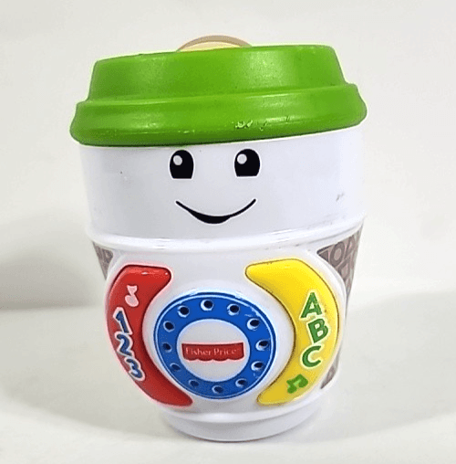Fisher- Price Latte Cup. Infant Learning Toy ABC's, 123's & Music Tested