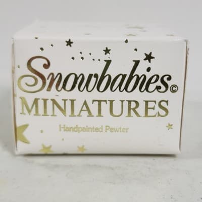 Department 56 Snowbabies Miniature Pewter Figurine Don't Fall Off 7603-1 VTG - Thumbnail 7