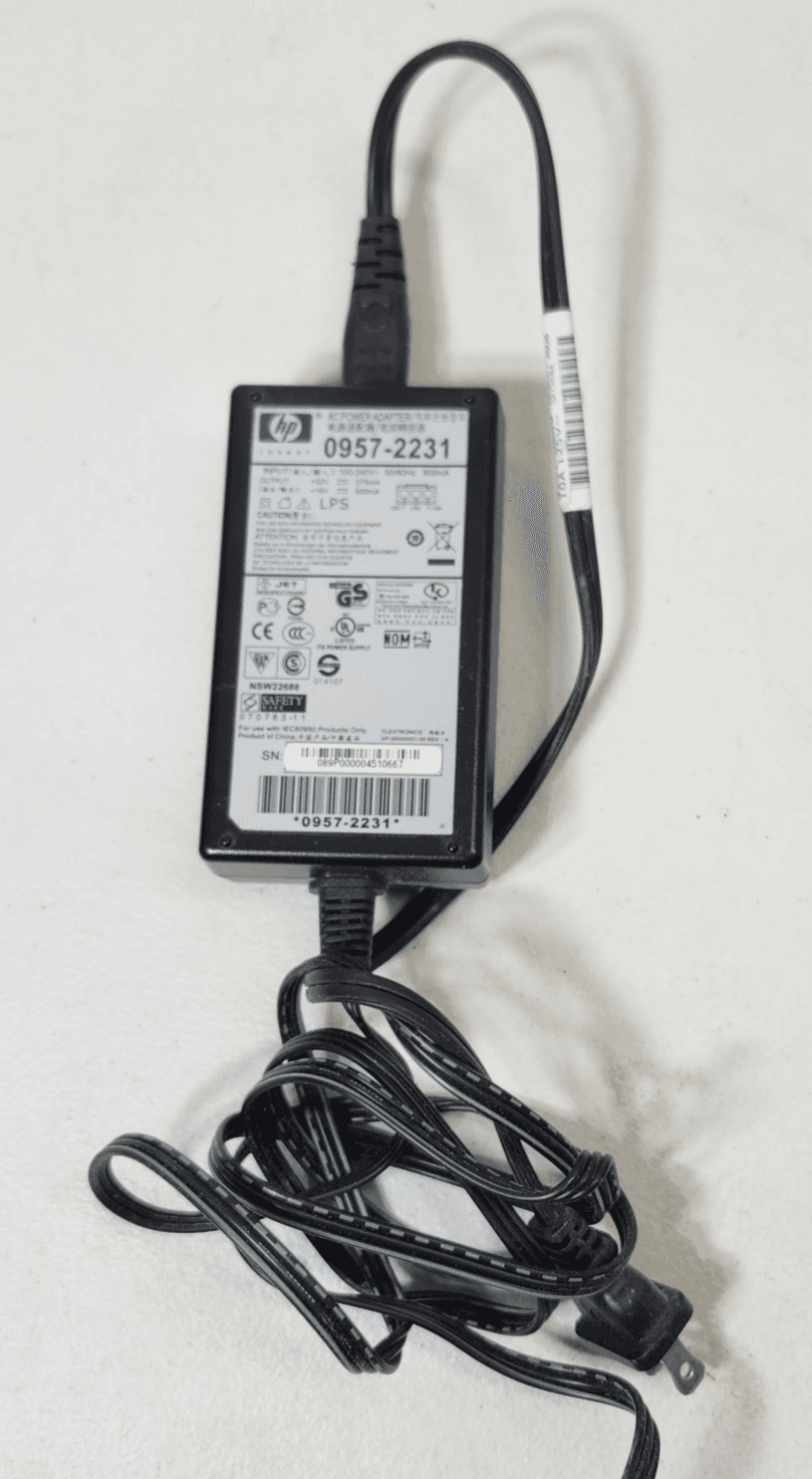 HP 0957-2231 AC Power Supply 32V 375mA 16V 500mA Cord