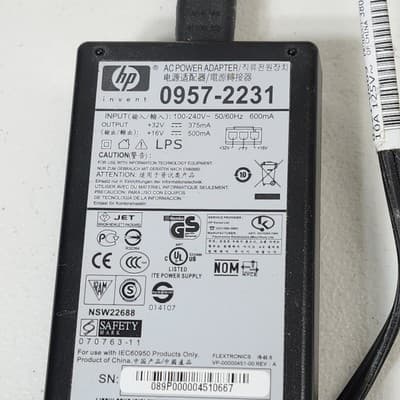 HP 0957-2231 AC Power Supply 32V 375mA 16V 500mA Cord - Thumbnail 3