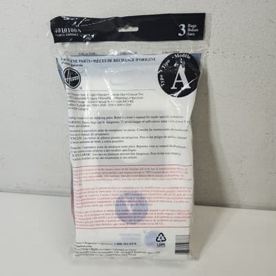Hoover 4010001A Type A Vacuum Bags, 3 Bags New Old Stock - Thumbnail 2