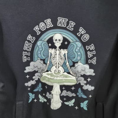 Airwalk Hoodie Mens S Pullover Hooded Sweatshirt Graphic Grunge Skater NEW - Thumbnail 7