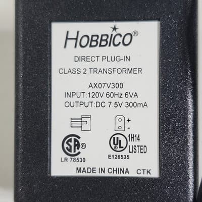 Hobbico 7.5 Volt Charger Cord Adapter Transformer - Thumbnail 3
