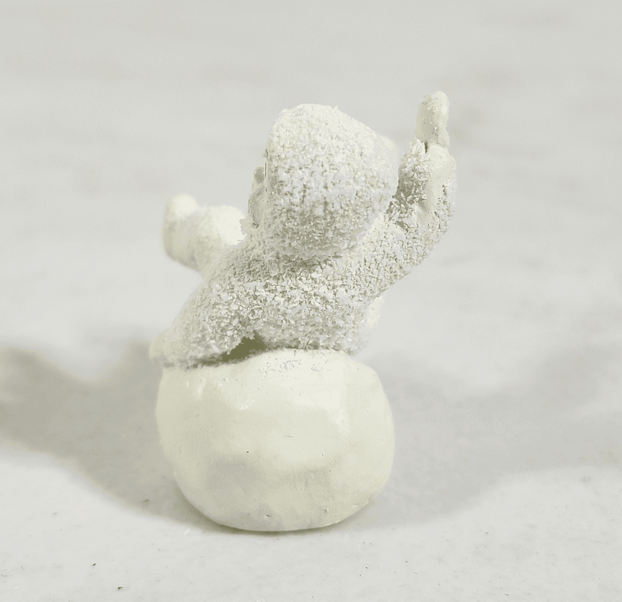 Department 56 Snowbabies Miniature Pewter Figurine Don't Fall Off 7603-1 VTG - Thumbnail 3
