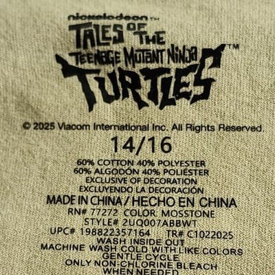 Teenage Mutant Ninja Turtles TMNT Turtles Boy's XL 14-16 T-Shirt NEW - Thumbnail 8