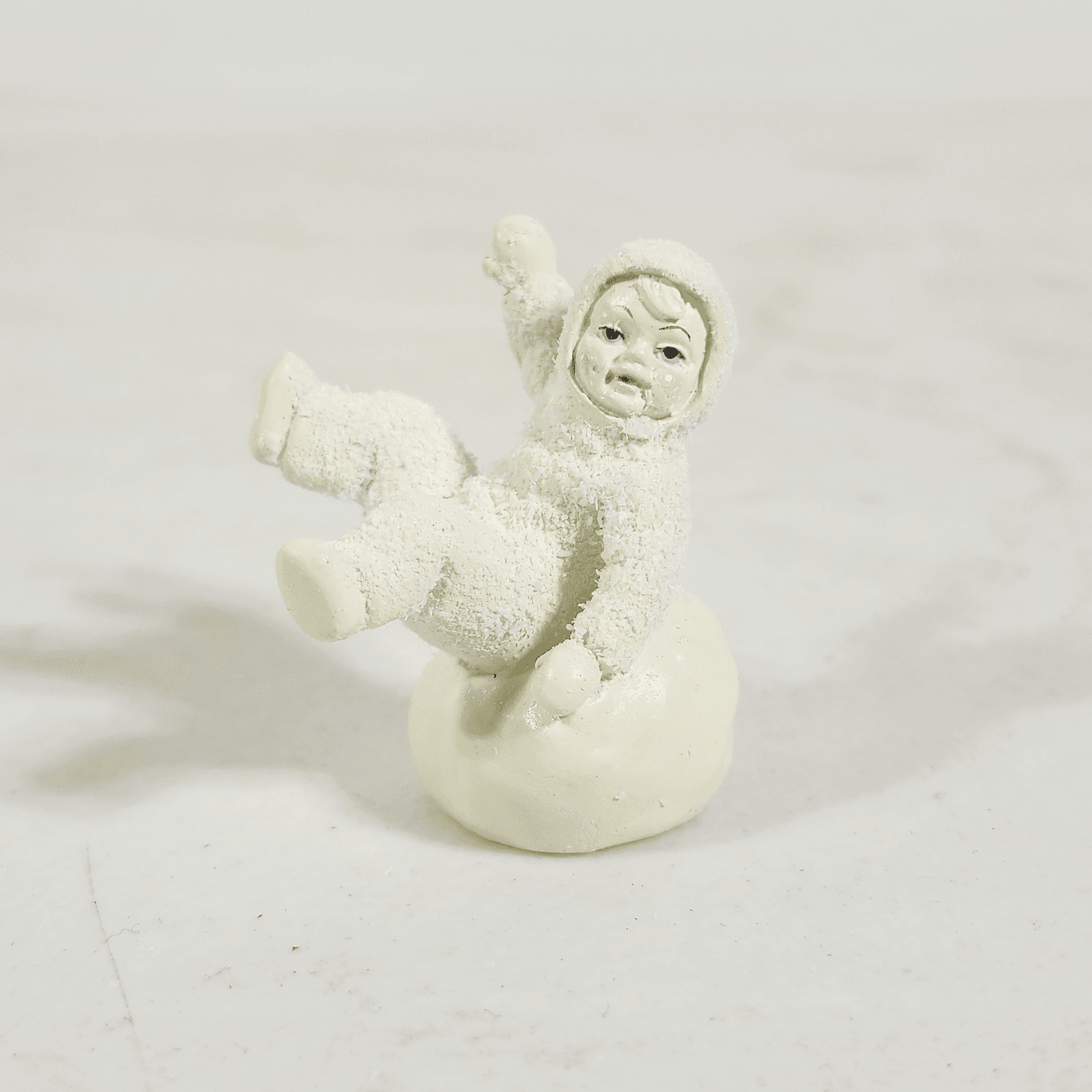 Department 56 Snowbabies Miniature Pewter Figurine Don't Fall Off 7603-1 VTG - Thumbnail 2