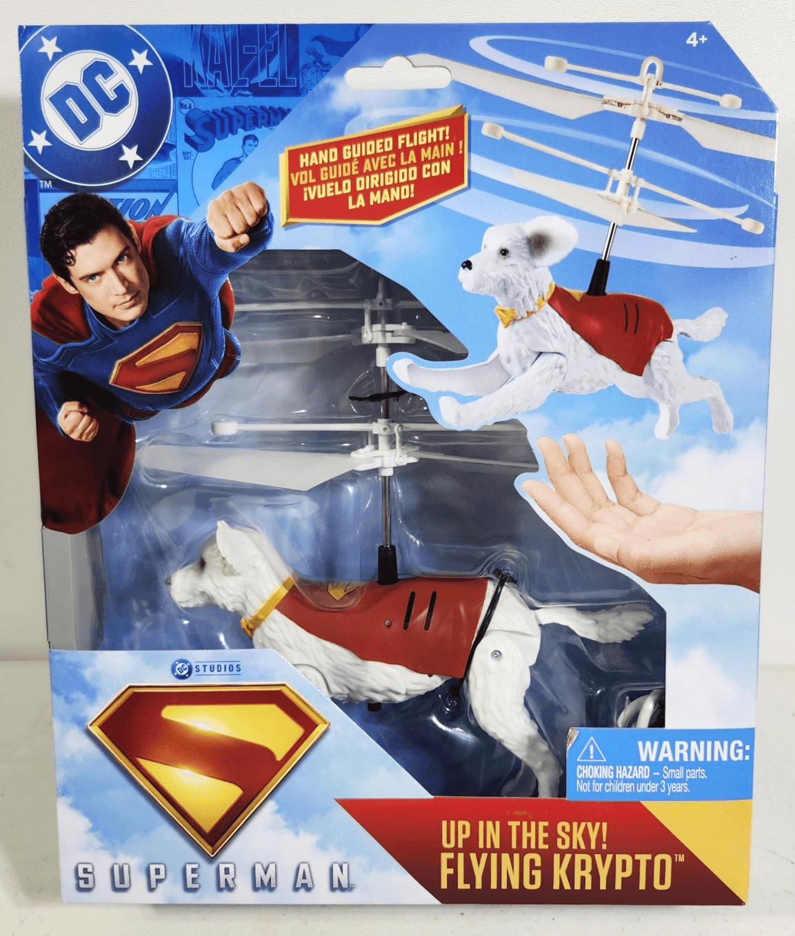 DC Comics Superman Handheld Flying Krypto Toy Vehicle NEW