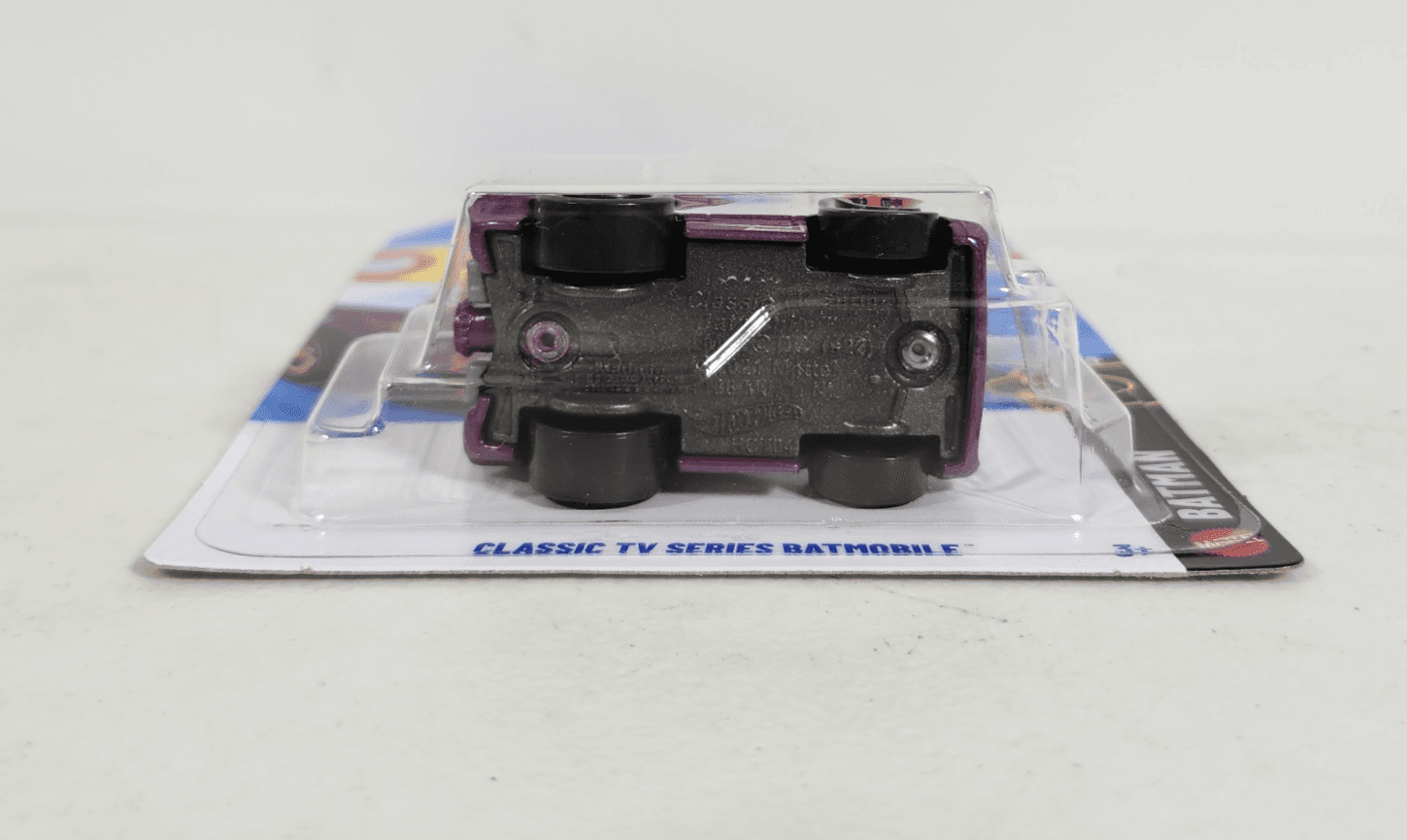 2026 Hot Wheels Classic TV Series Batmobile Purple Tooned Batman Car 1/64 Toy - Thumbnail 4