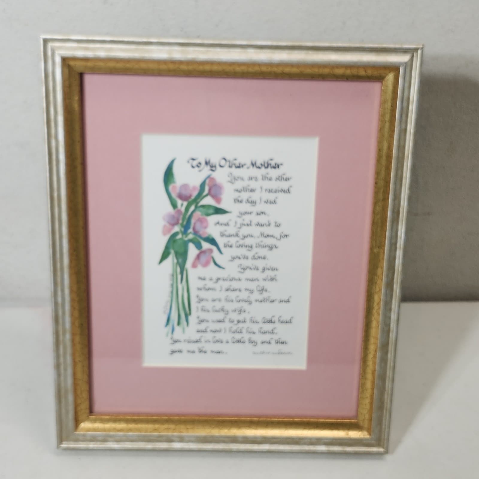 To My Other Mother Art Print Home Decor Design 11.5" X 9.5" By Patsy Moore 1998 - Thumbnail 4