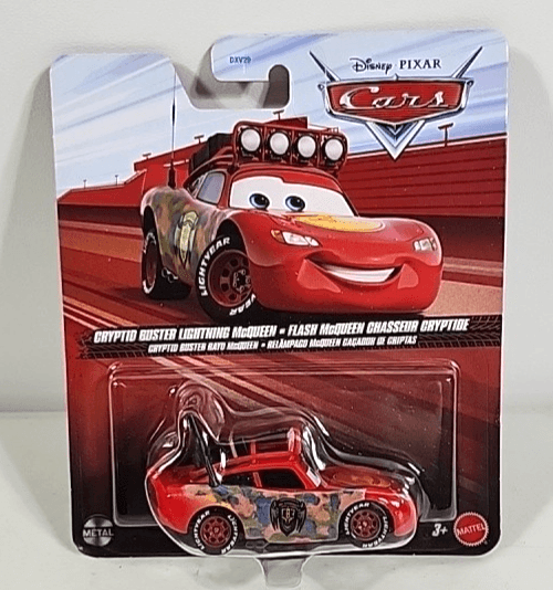 Disney Pixar Cryptic Buster Lightning Mcqueen Red 1/55 Car Toy Vehicle Mattel - Thumbnail 2
