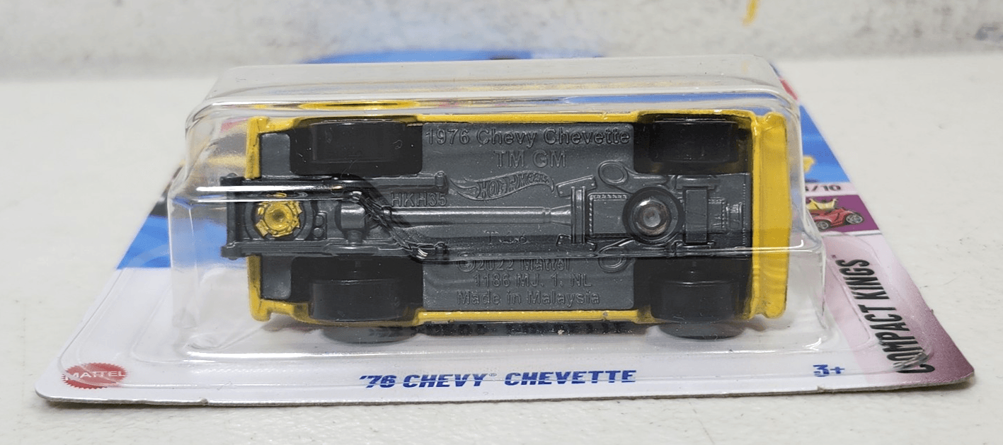 2025 Hot Wheels '76 Chevy Chevette Compact Kings Yellow Car 1/64 Toy Vehicle NEW - Thumbnail 4