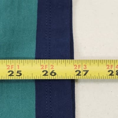 Wonder Nation Girls Striped Shirt Dress Top Size Small 6 Green Blue NEW - Thumbnail 3