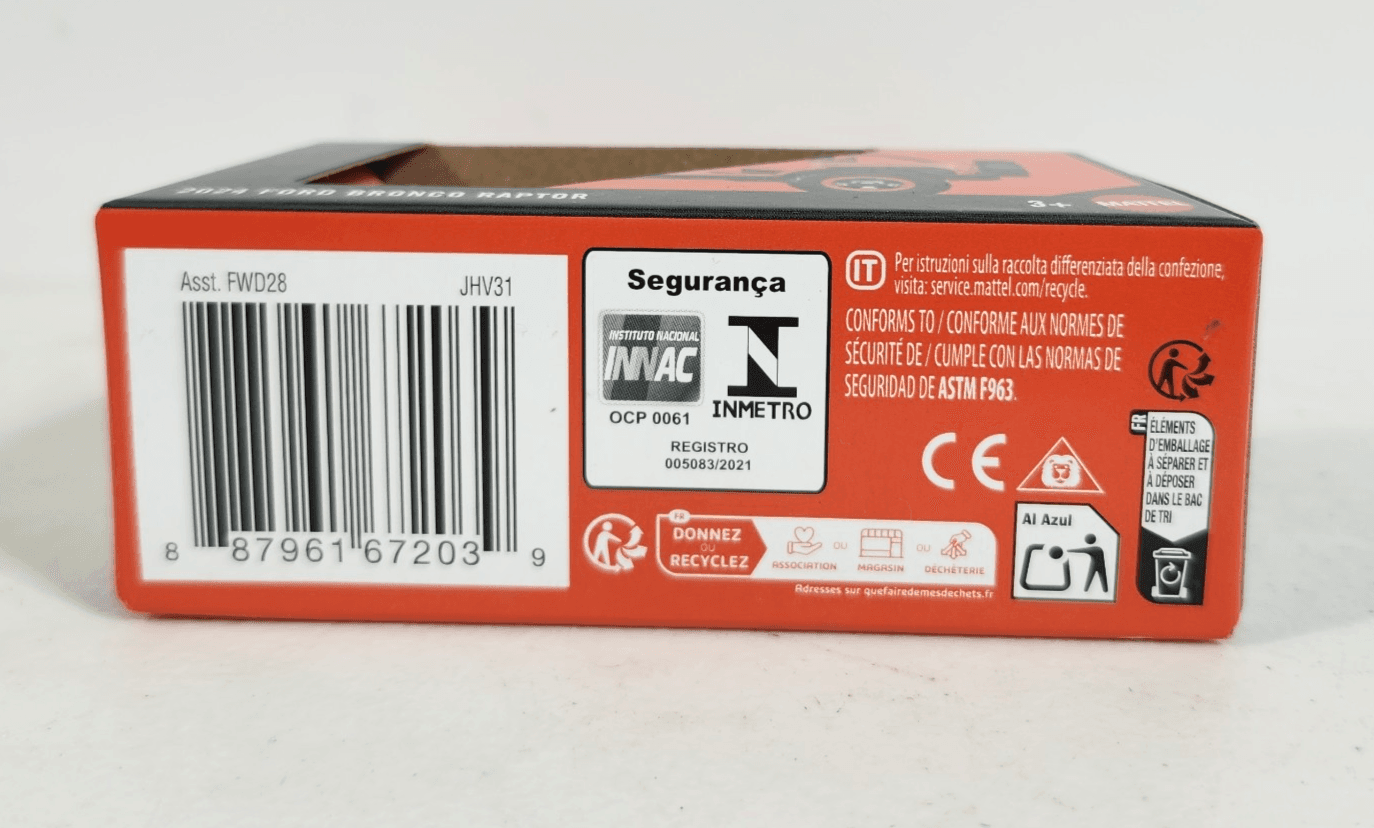 Matchbox 2024 Ford Bronco Raptor Orange Moving Parts Car 1/64 Toy Vehicle NEW - Thumbnail 4