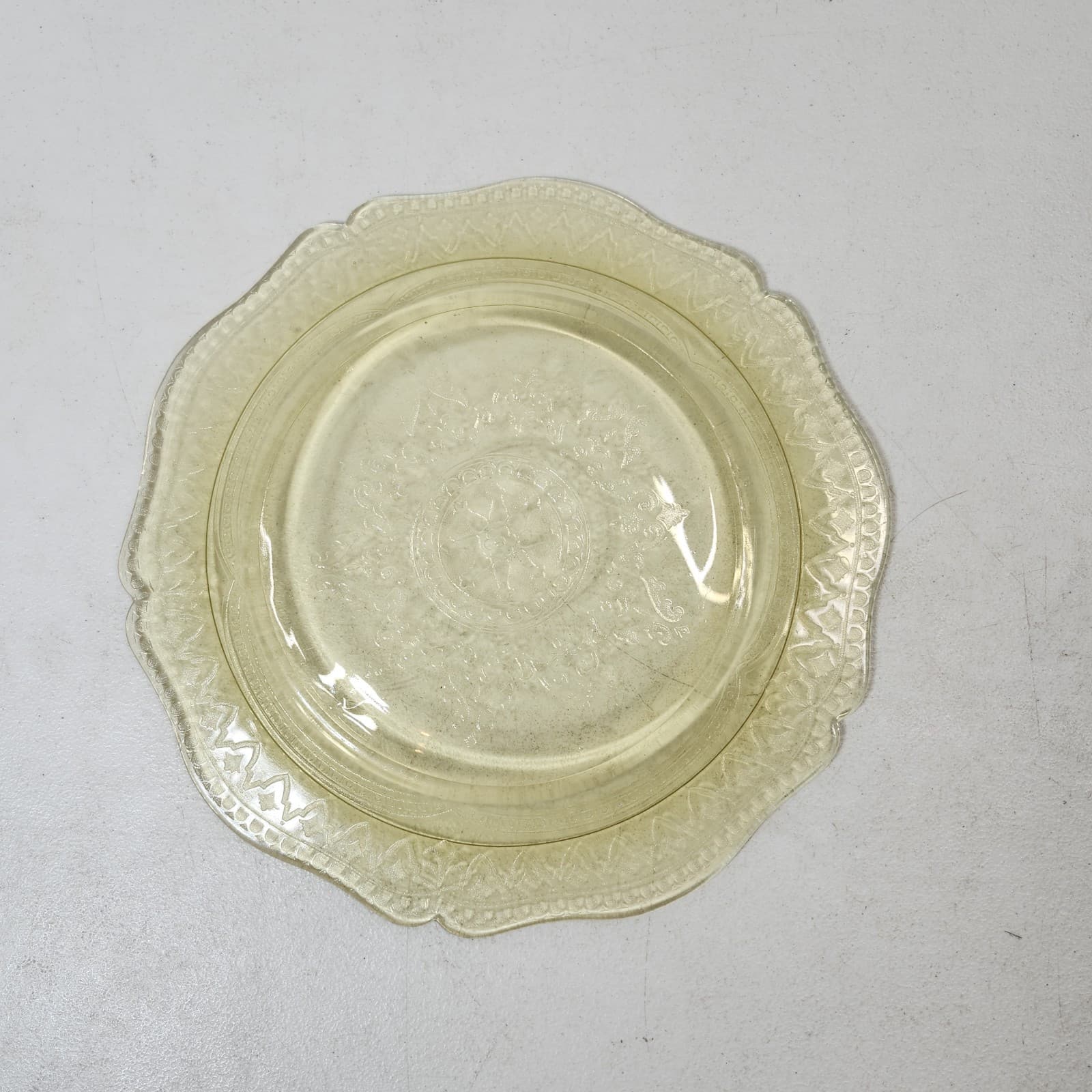 Federal Amber Patrician Spoke Dinner Plate 10.75" Depression Glass - Thumbnail 5