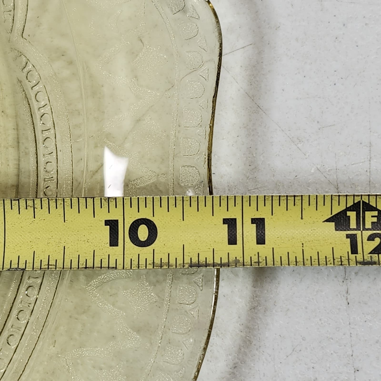 Federal Amber Patrician Spoke Dinner Plate 10.75" Depression Glass - Thumbnail 6