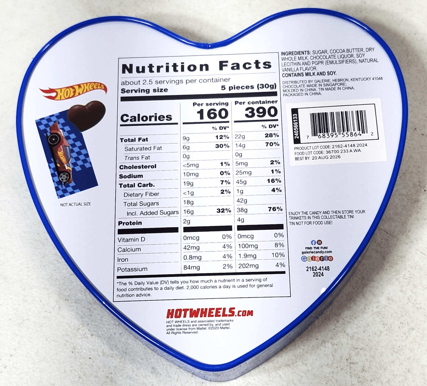 Hot Wheels Metal Collectible Tin Heart Shaped - Thumbnail 8