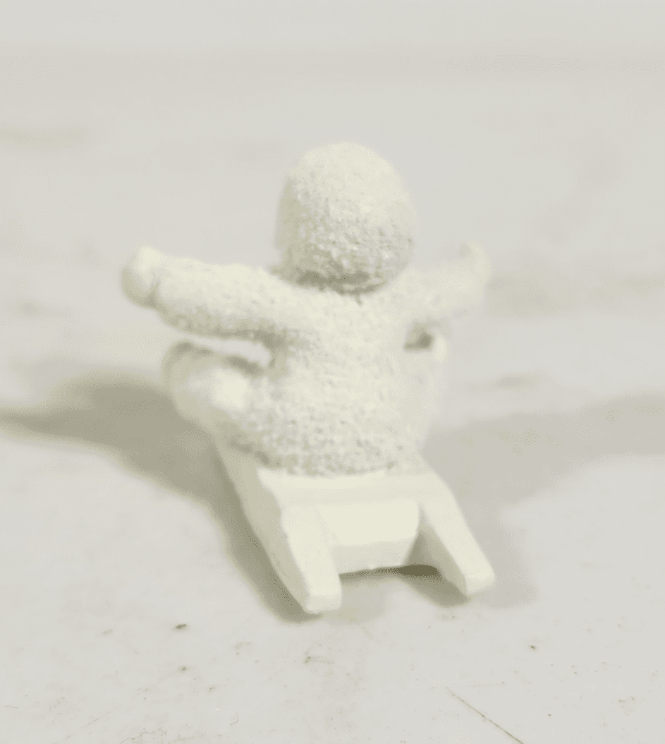 Give Me A Push! Snowbabies Dept. 56 Pewter Miniatures 7601-05 - Thumbnail 4