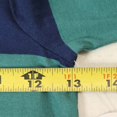 Wonder Nation Girls Striped Shirt Dress Top Size Small 6 Green Blue NEW - Thumbnail 2
