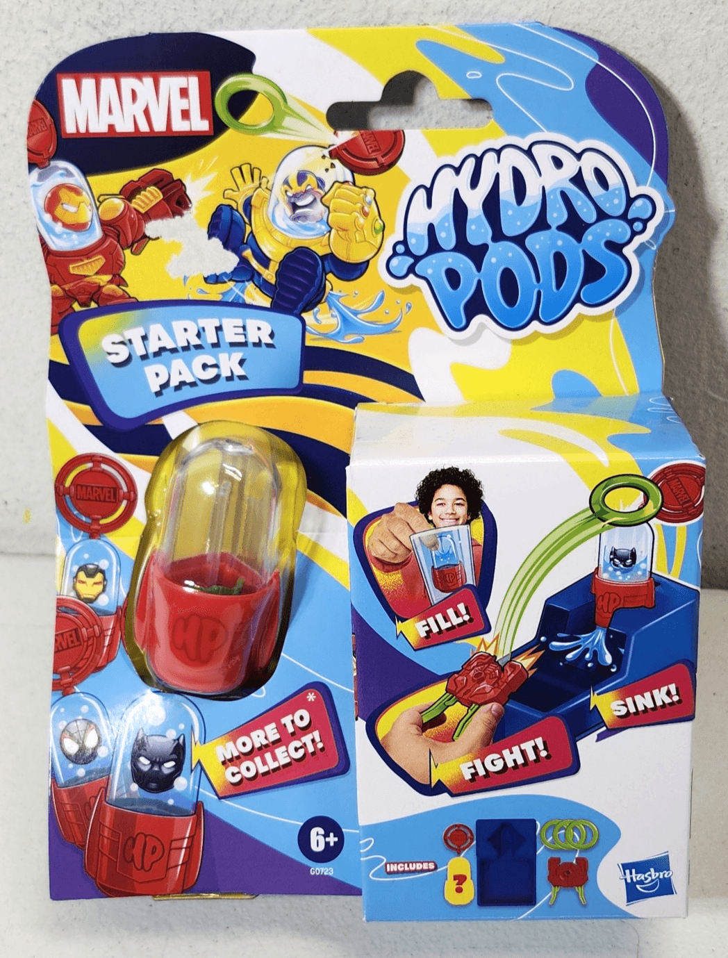 Hydro Pods Marvel Starter Pack Set Water Activated Kids Toy NEW
