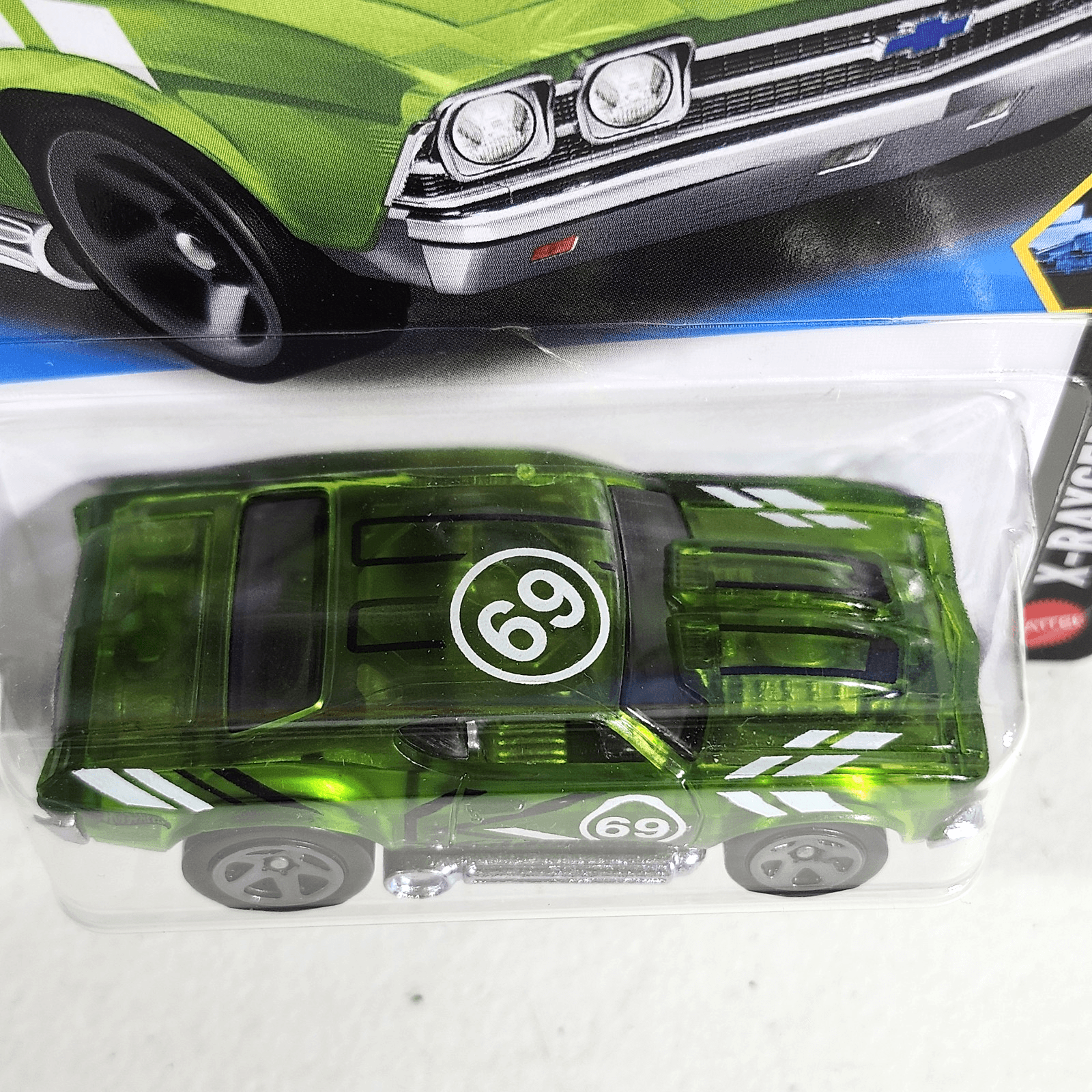 2026 Hot Wheels '69 Chevelle X-Raycers Green Car 1/64 Toy Vehicle NEW - Thumbnail 3