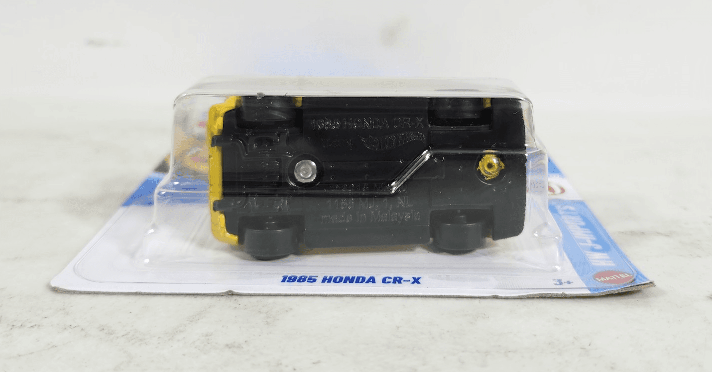 Hot Wheels 1985 Honda CR-X HW J-Imports Yellow Car 1/64 Toy Vehicle NEW - Thumbnail 4