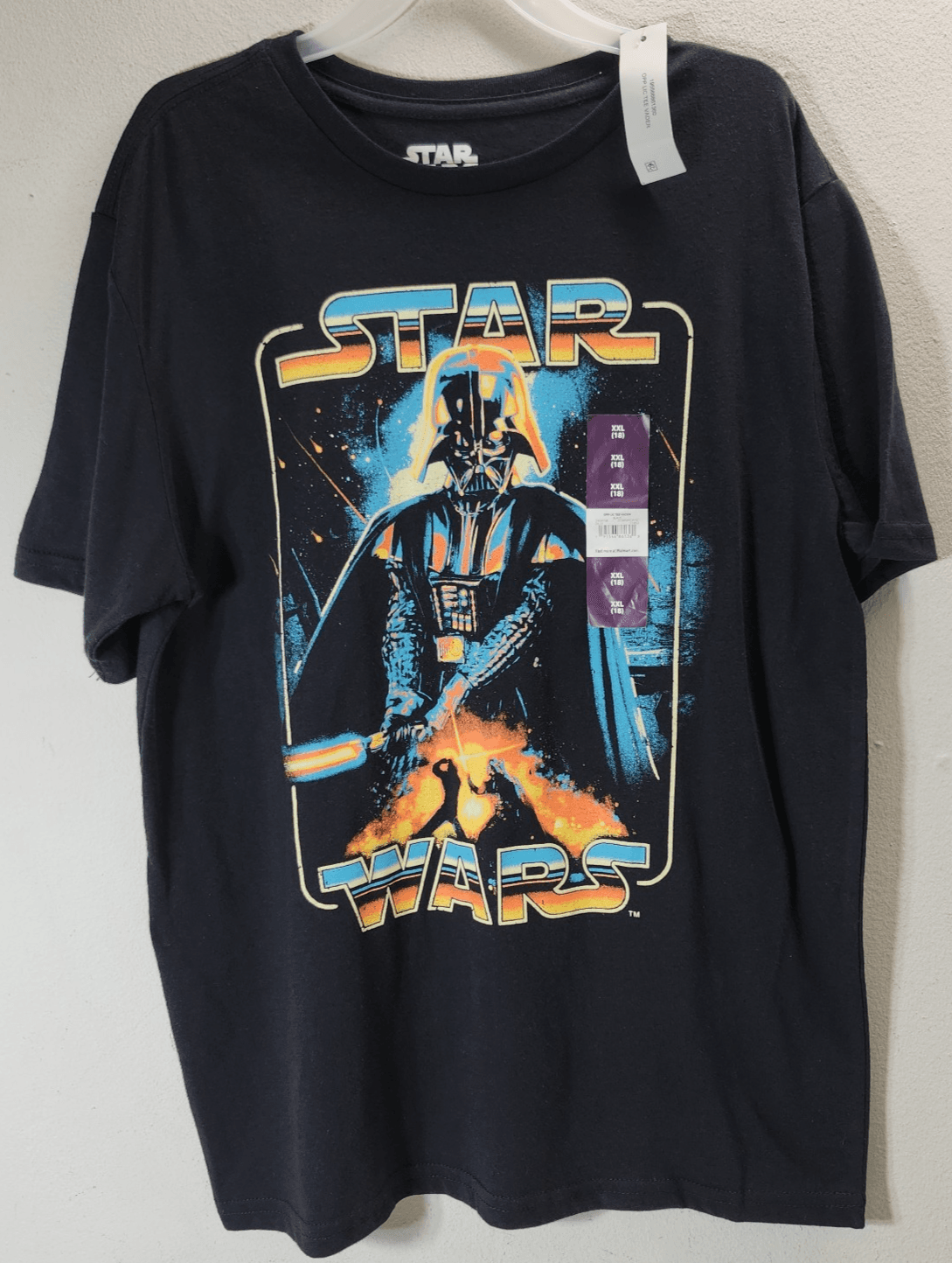 Star Wars Boy's Size XXL Black Darth Vader Short Sleeve TShirt NEW - Thumbnail 5