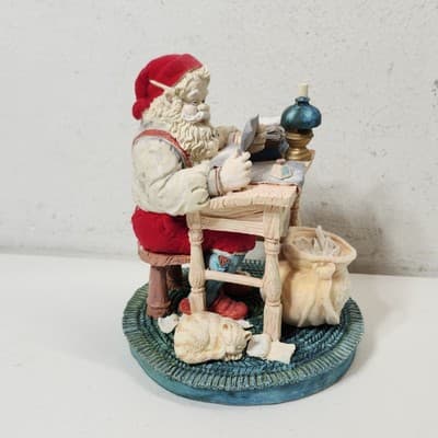 Jolly Old St Nicholas Santa Figurine Holiday Home Decor Enesco 1991 - Thumbnail 8