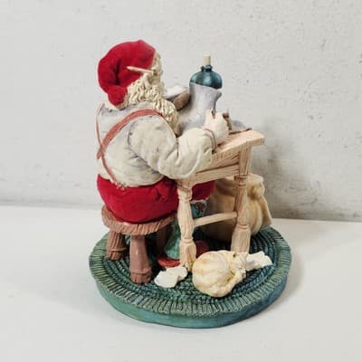 Jolly Old St Nicholas Santa Figurine Holiday Home Decor Enesco 1991 - Thumbnail 7