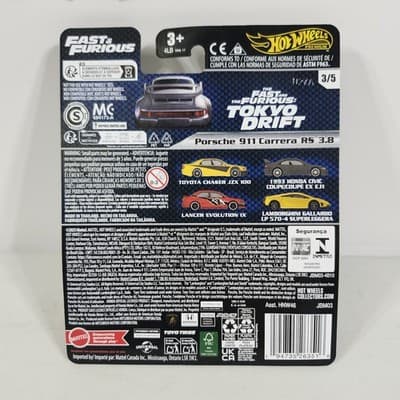 Hot Wheels Premium Fast And Furious Porsche 911 Carrera RS 3.8 Silver Car Toy - Thumbnail 5