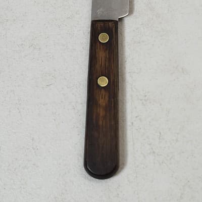 Vintage Dunlap Stainless Steel Fixed Blade Knife Kitchen 13" Wood Handle - Thumbnail 10