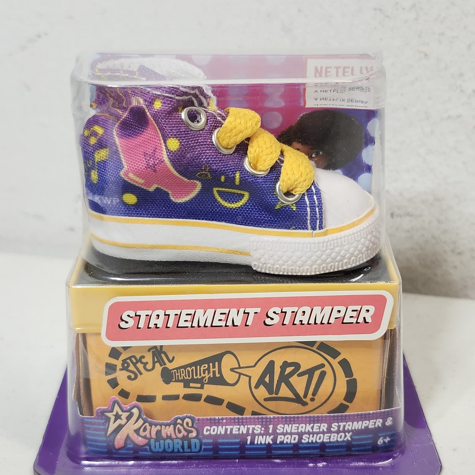 2 Karma’s World Ultimate Statement Activity Rubber Shoe Stamp NEW - Thumbnail 2
