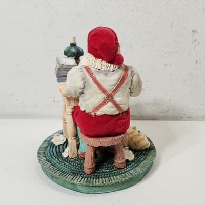 Jolly Old St Nicholas Santa Figurine Holiday Home Decor Enesco 1991 - Thumbnail 6