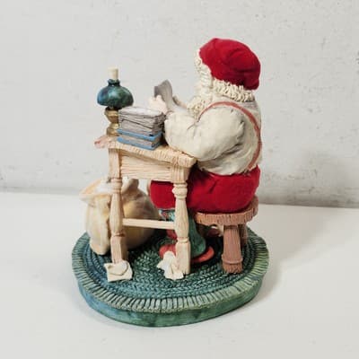 Jolly Old St Nicholas Santa Figurine Holiday Home Decor Enesco 1991 - Thumbnail 5