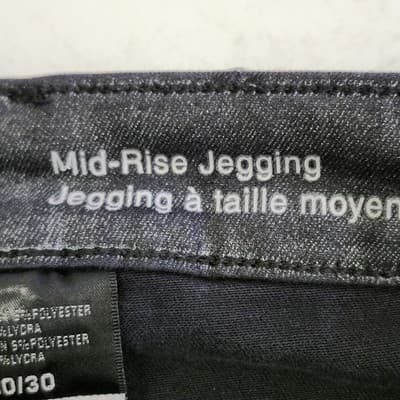 Mossimo Denim Mid Rise Jegging Black Jeans Super Stretch Size 10/30 - Thumbnail 9