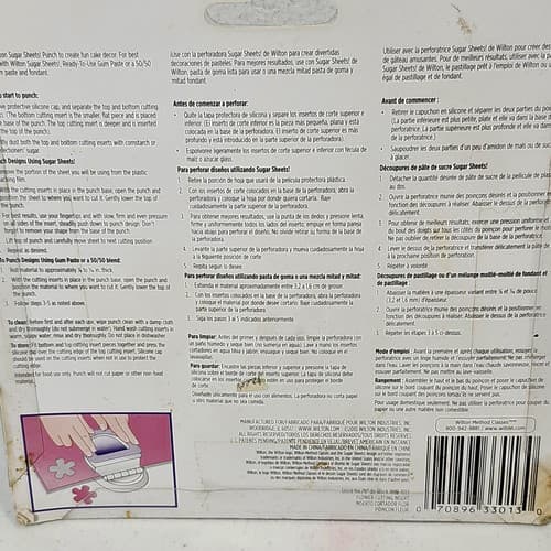 Wilton Sugar Sheets Border Cutting Insert Flower Shape NEW - Thumbnail 5