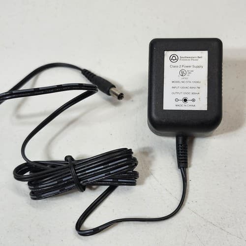 Southwestern Bell AC Adapter Power Supply Cord 12V 300mA - Thumbnail 2